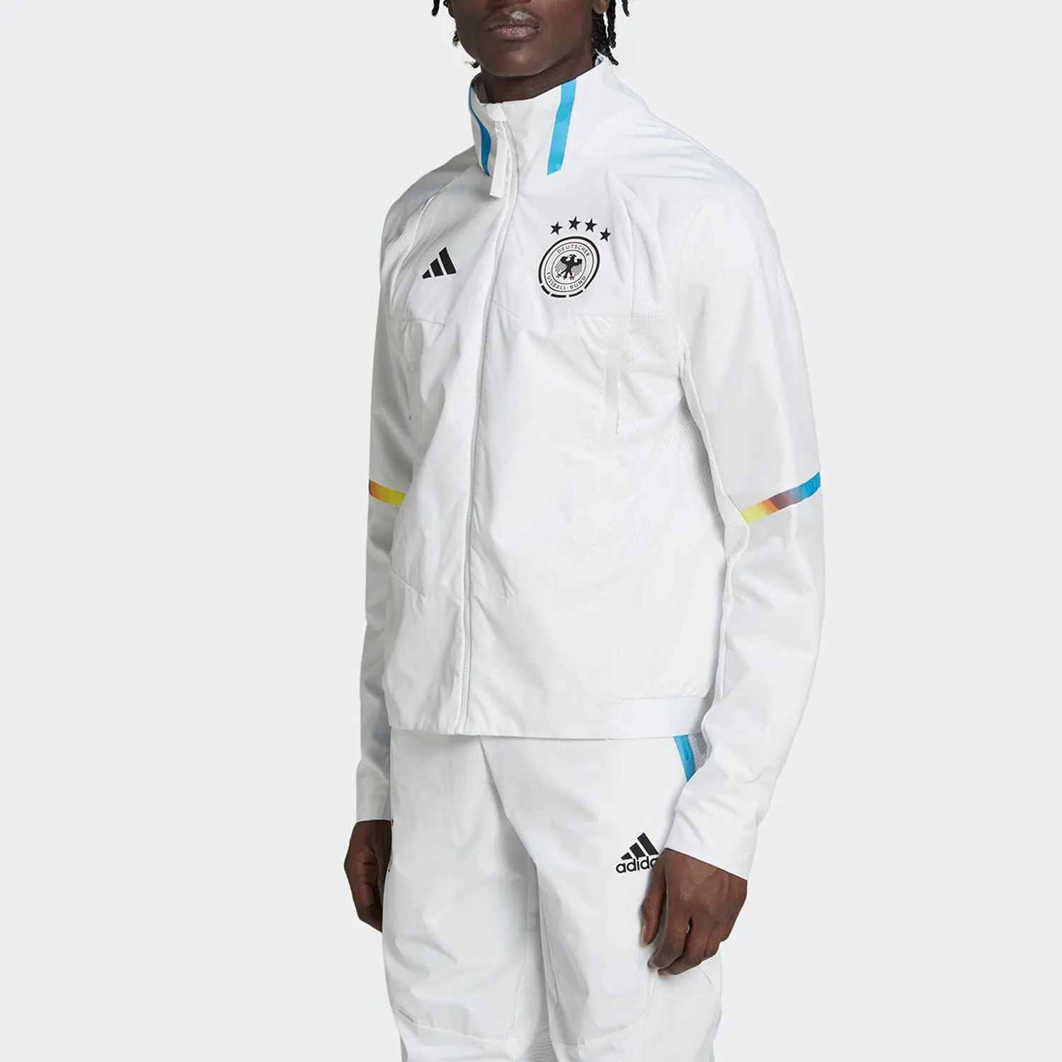 Adidas authentic new men's German team football sports jacket jacket IC4379