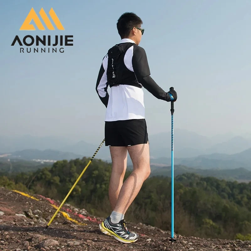 aonijie-e4202-110cm-120cm-軽量折りたたみ式クイックロッククロスカントリートレッキングポールアルミ合金ウォーキングスティック