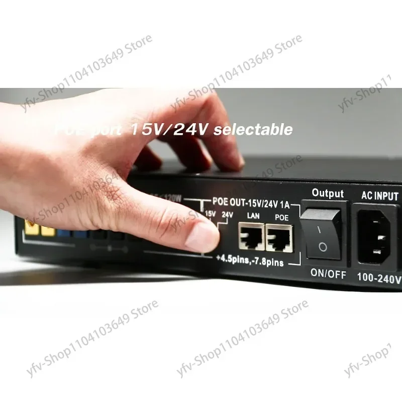 Manufacturer Mini Uninterrupted Power Supply POE15V 24V Selectable 12V 52V 48V DC UPS