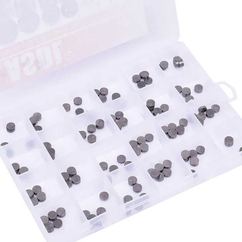 141Pcs Motorcycle 7.48mm Valve Shim Kit for Honda CRF 250R/X Kawasaki KX 250F Suzuki RMZ 250 Yamaha YZ 250F WR 250F Dirt Bikes