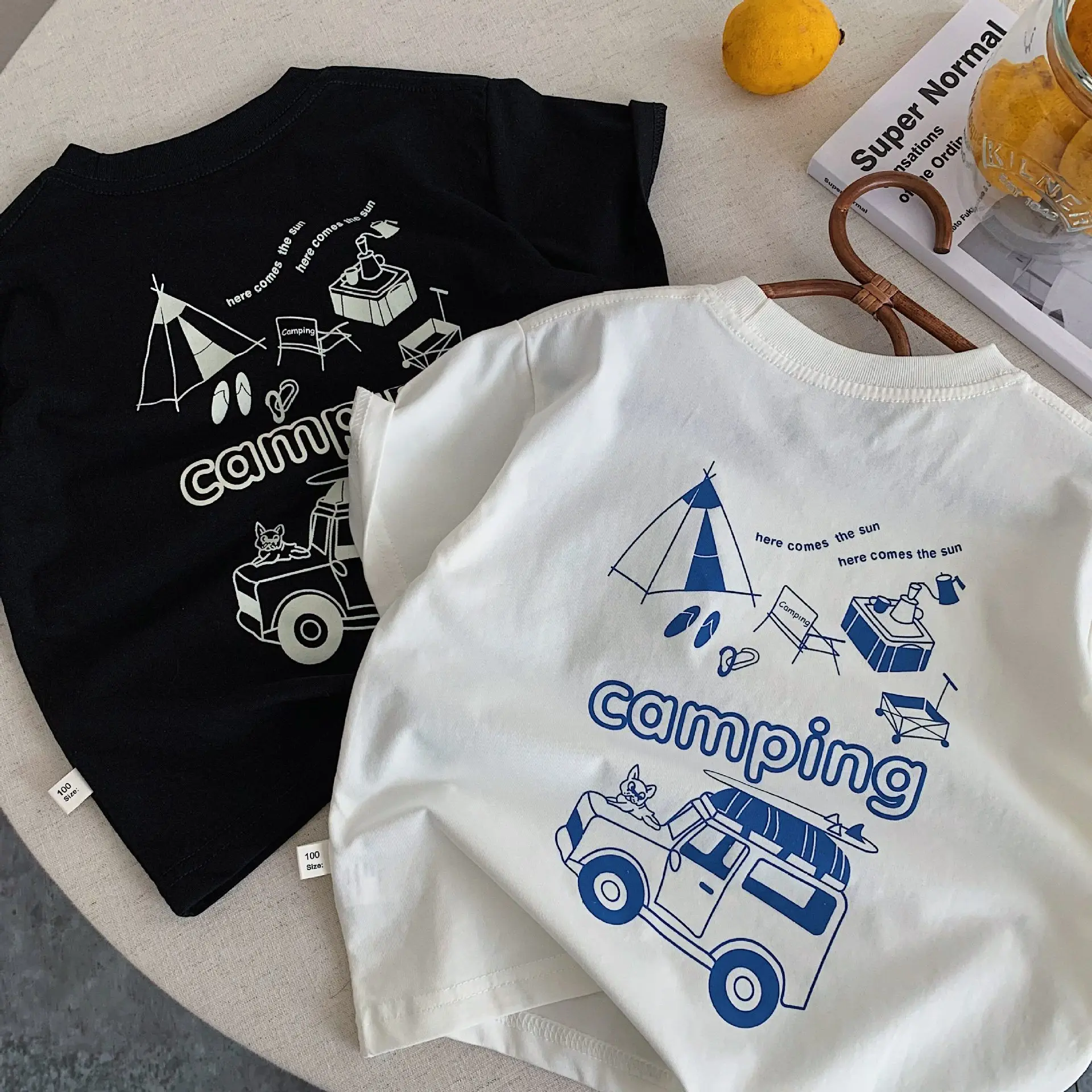

2026 Summer New Children Short Sleeve T Shirts Boys Girls Fashion Cartoon Print Tee Toddler Baby Cotton O-neck Tops Kids Clothes