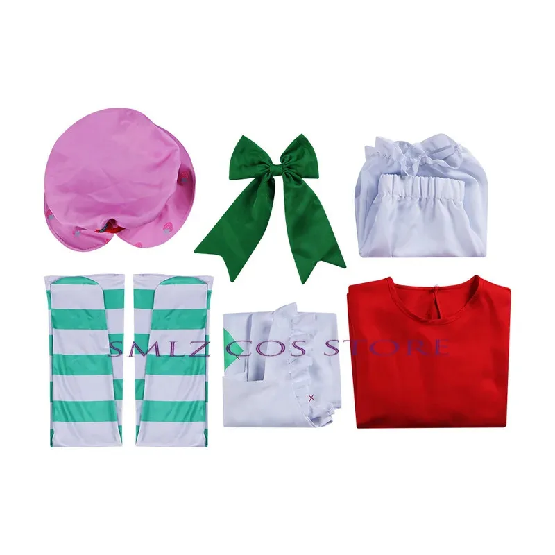 Miss Strawberry Cosplay 1980 Classic Costume Women The World of Strawberry Shortcake Cute Dress Halloween Fancy for Woman Girl