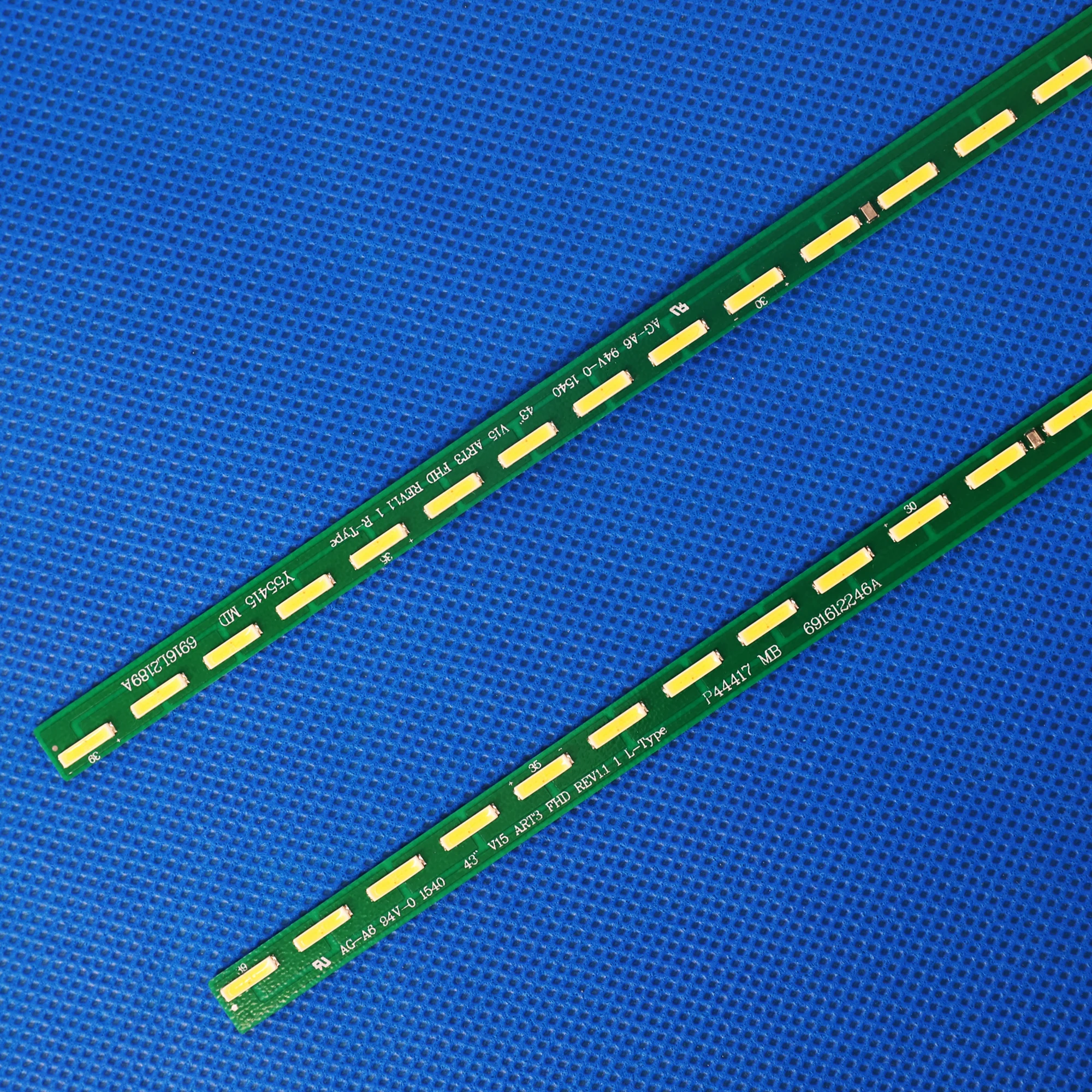 New Kit 2 PCS 39LED 468mm LED backlight strip for LG 43LF6350 43LF5700 43UF6750 43UF6800 43 V15 ART3 FHD R 6922L-0145A