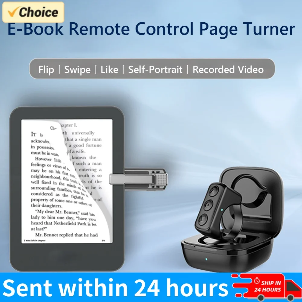 E-Reader Controller Bluetooth-Compatible 5.0 Scrolling Ring for for Android for for for for for Kindle Paperwhite/Oasis