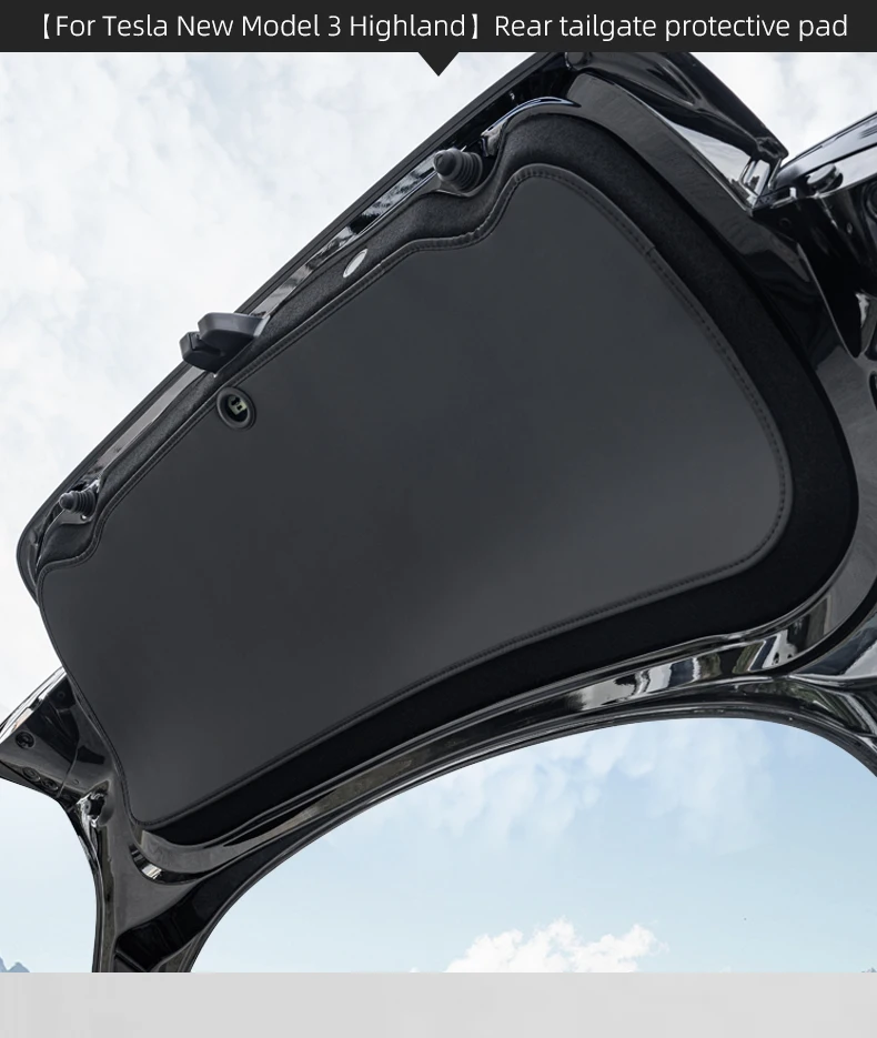 Für Tesla Model Y Juniper Model 3 Highland Kofferraum-Schutzmatte Heckklappen-Leder-Schutzauflage Anti-Verschmutzungs-Schutzmatte – Detail 5