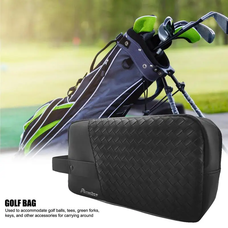 Golf Handbag Mini Zipper PU Waterproof Men And Women Phone Pouch Makeup Cosmetic Bag Outdoor Mini Pouch Organizer Bag