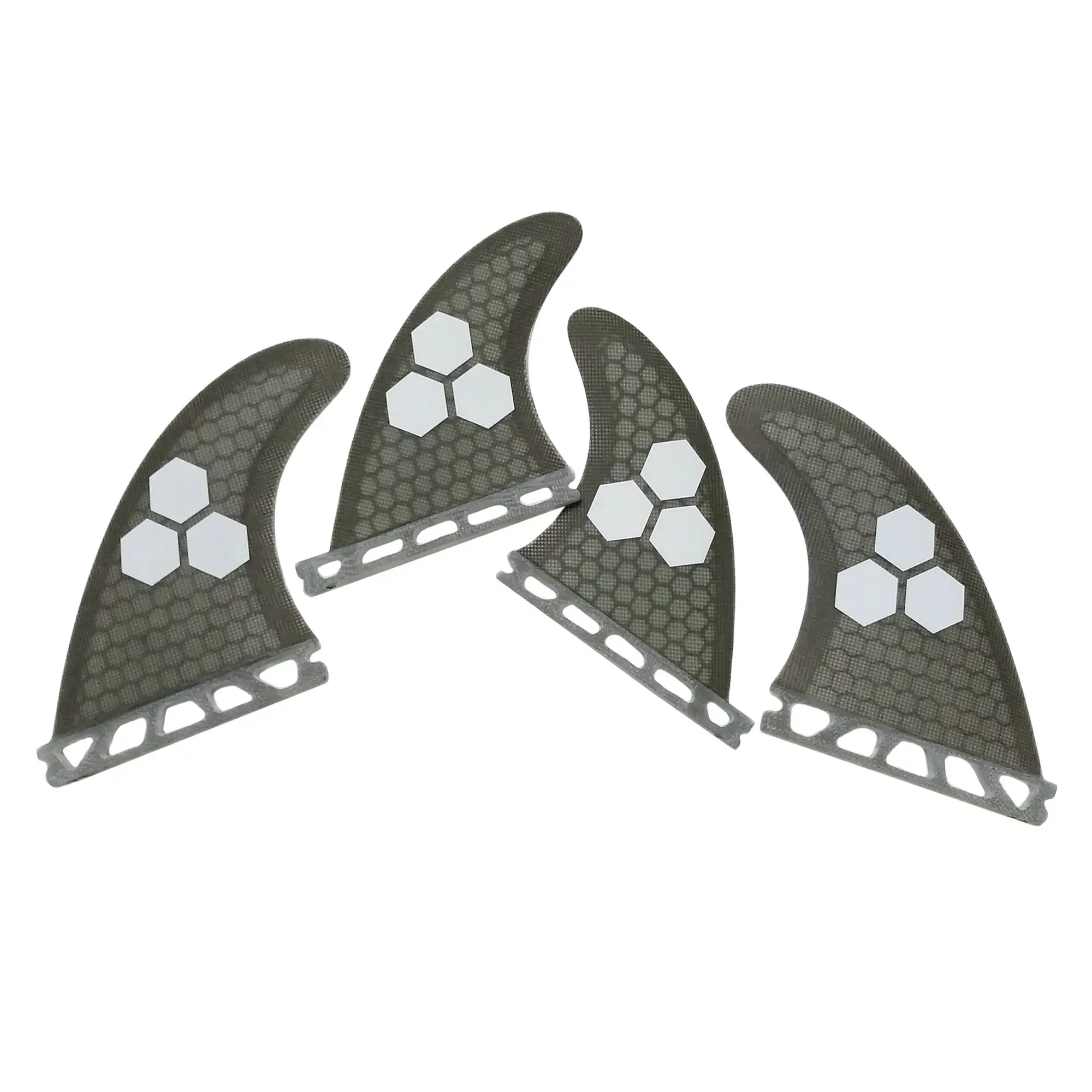 Single Tab Base Quad Fin Set Fiberglass Surfboard Fins Honeycomb Surf Fin G5 with GX 4pc Fins