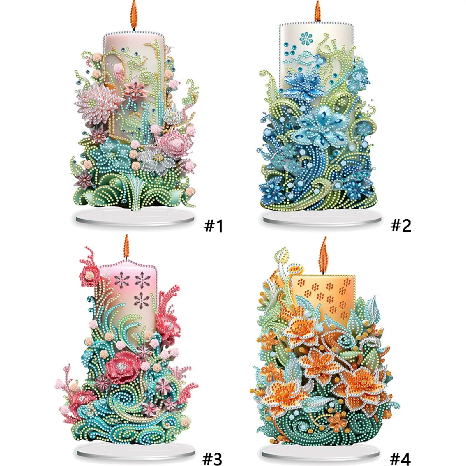 

Desktop Diamond Art Kits 5D DIY Diamond Art Tabletop Decorations Diamond Painting Desktop Decorations for Office Desktop Decor