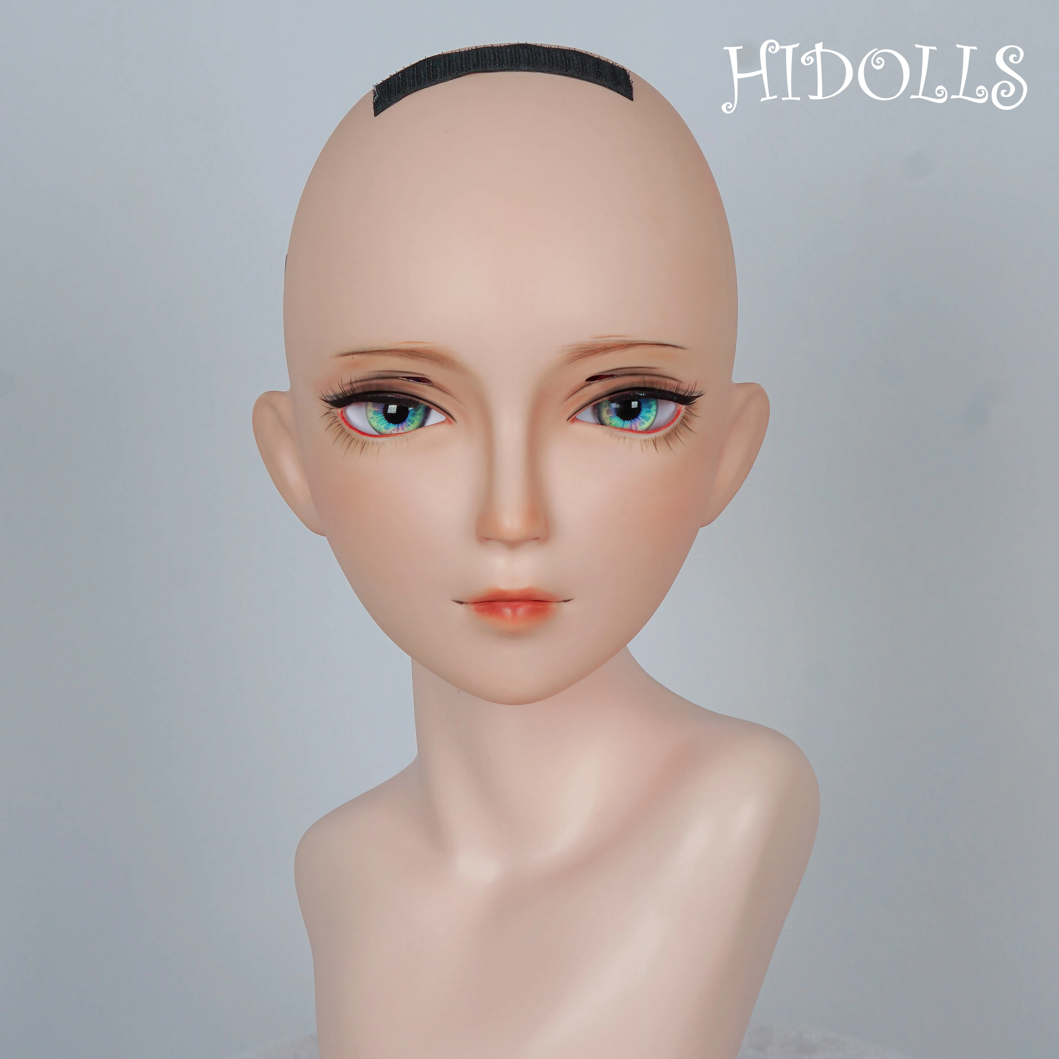 (HD03)HIDOLLS Feito à Mão Feminino Menina Resina Meia Cabeça Cosplay Japonês Role Play BJD Kigurumi Máscara Crossdresser Boneca Máscara