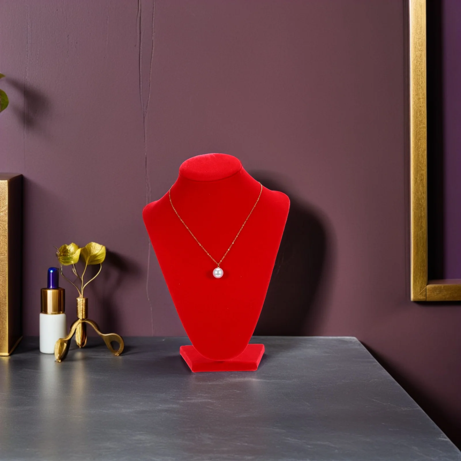 Neck Necklace Stand 9.82 Inch Tall Bust Holder For Pendants Chains Jewelry Rack Display Mannequin Organizer Jewelry Display