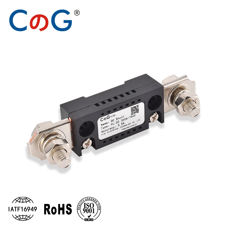 CG FL-2C Shunt 10A 20A 50A 100A 150A 200A 300A 400A 500A 600A 750A 75mV DC Fabricante con amperímetro de base Resistencia de derivación de corriente