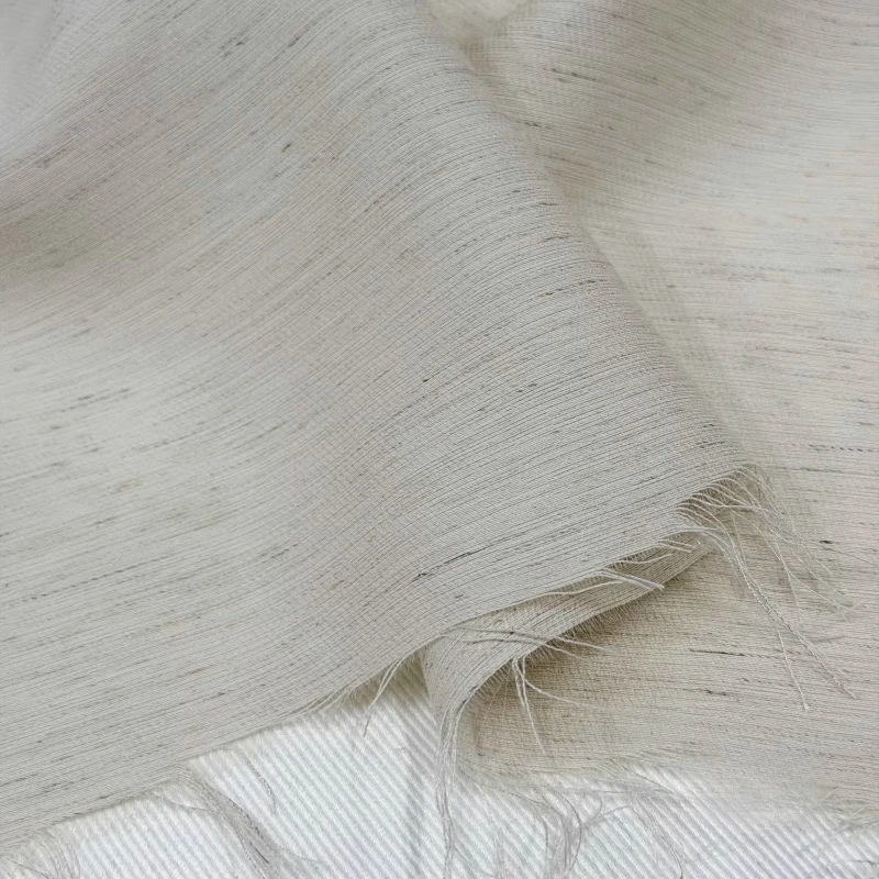 

Breathable Comfortable Skin Friendly Draping Linen Blend Blazer Trousers Spring Summer Women Shirt Dress Sewing Accessories