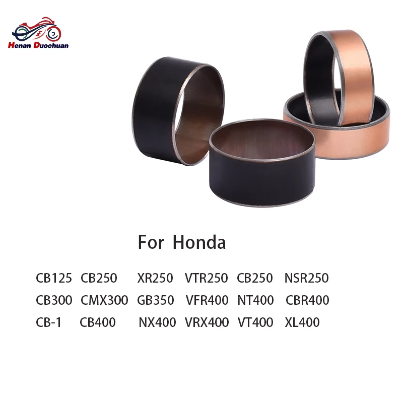 Bucha de Cobre para Garfo Dianteiro de Motocicleta 41mm para Honda CB XR VTR CMX GB VFR NT NX VRX VT XL 125 250 300 400