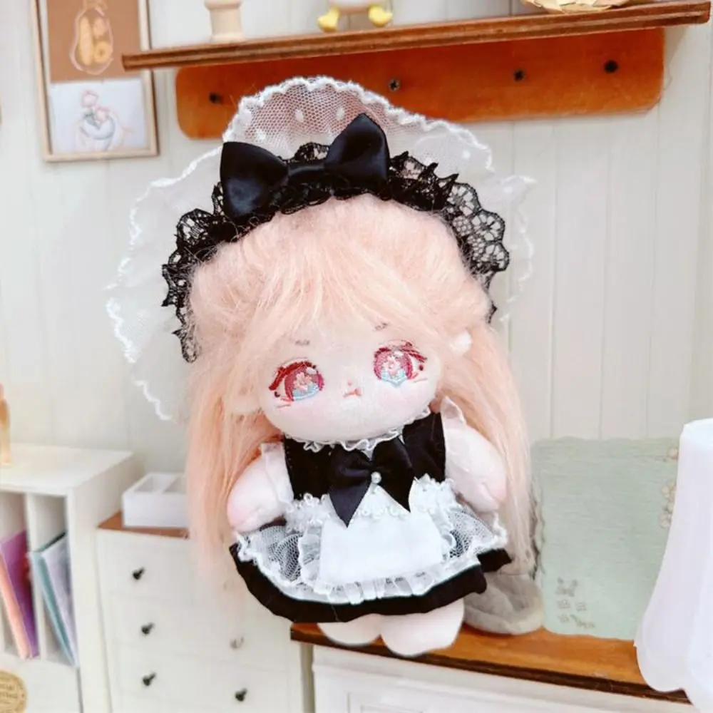 Maid Dress Cotton Maid Skirt Headwear Apron 10cm Cotton Clothes Dress Up Clothing Set Idol Dress Accessories