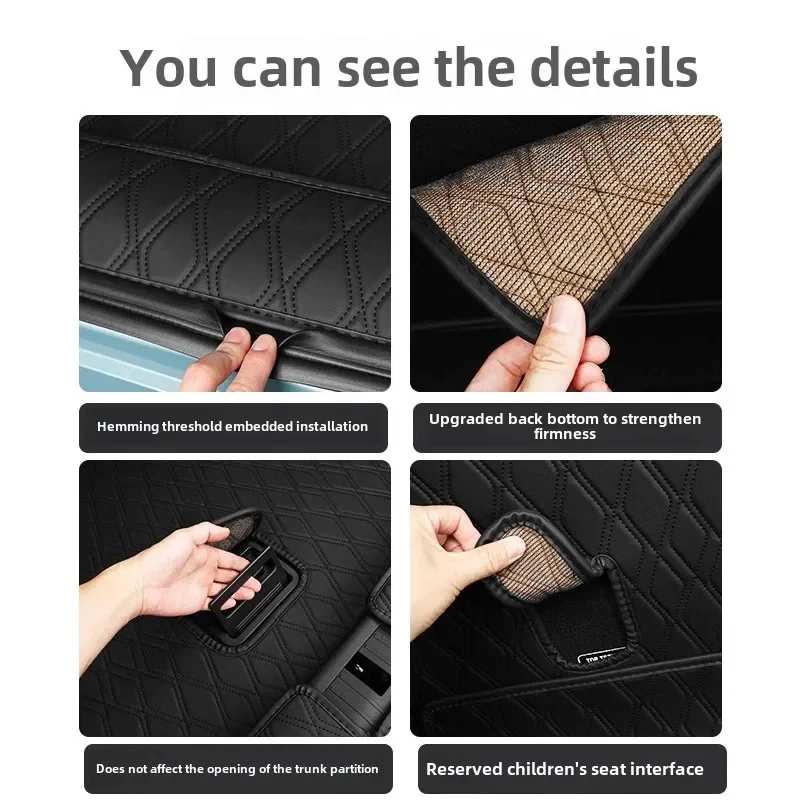 Picture 5: Leather Rear Trunk Mats Anti-Scratch Waterproof Boot Luggage Protective Pad Interior Accessories For Xpeng G6 2024 2025