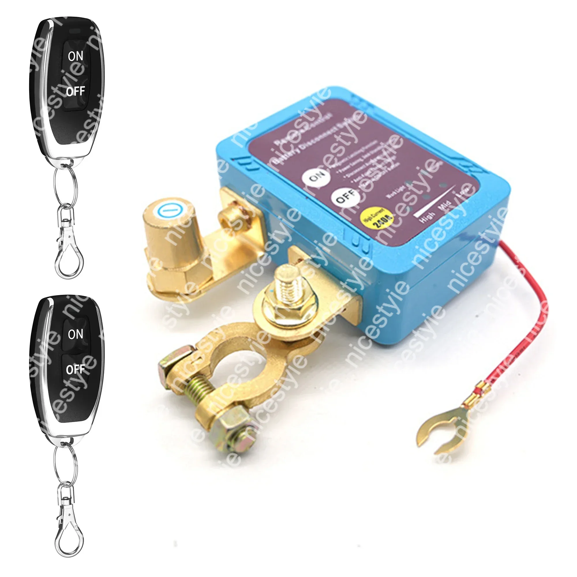 Remote Battery Disconnect Switch 12V 240A Kill Switch Automatic Power Shut Off Switch Car Battery Remote Control