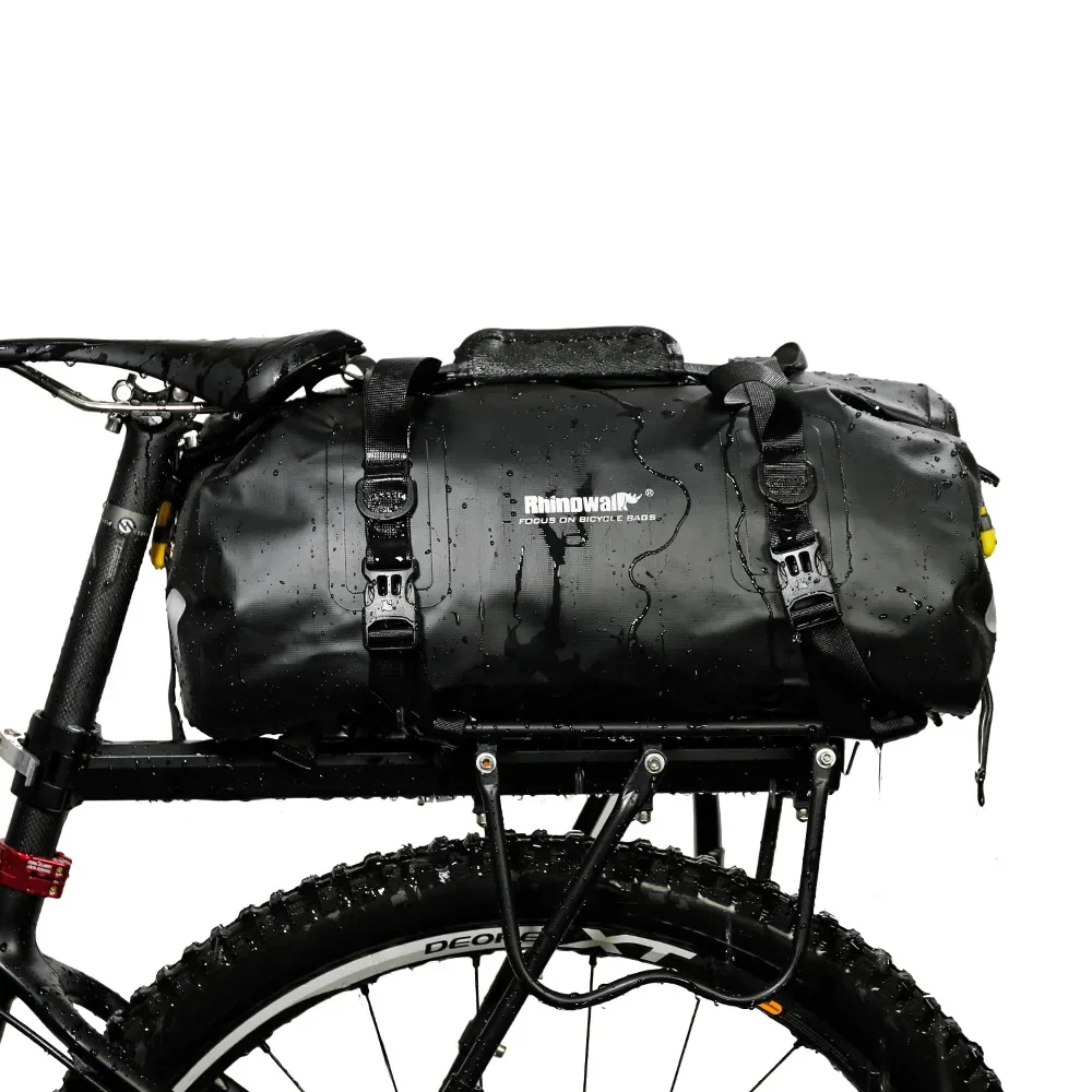 Multi-functional Waterproof Motorcycle Bike Tail Bag20L Saddle Luggage Rear Rack Gym Bag Outdoor Motorbike Travel Back Sear Pack