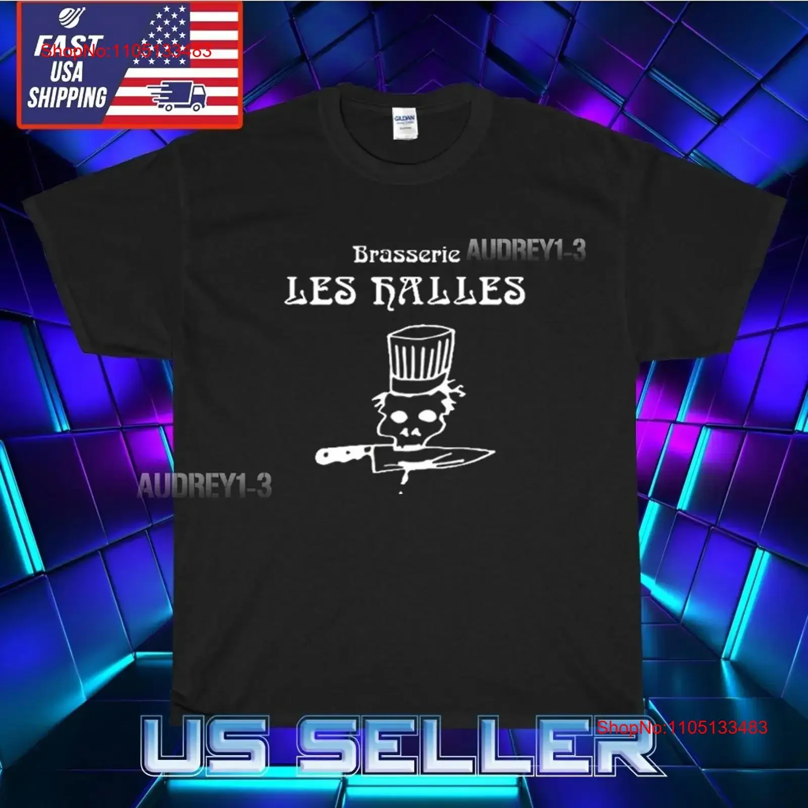 

NEW SHIRT LES HALLES MANHATTAN RESTAURANT LOGO T FUNNY AMERICAN SIZE S 5XL vintage Washed fashion graphic Casual Slightly