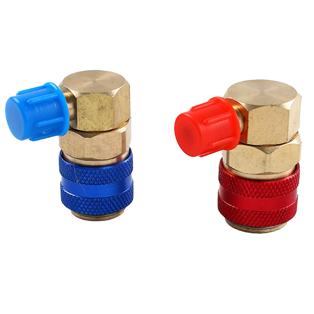 R134A Quick Connector Adapter Coupler for Auto AC HVAC Compatible with R 134A Manifold Gauge Sets High Flow Rate