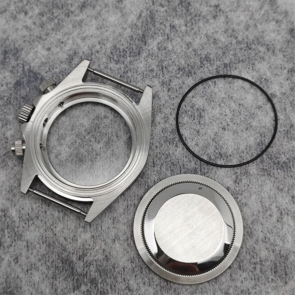 حافظة ساعة VK63 مع علبة من الفولاذ المقاوم للصدأ من زجاج الياقوت مع إطار من السيراميك ملحقات ساعة رجالي لعلبة VK63 حركة كوارتز