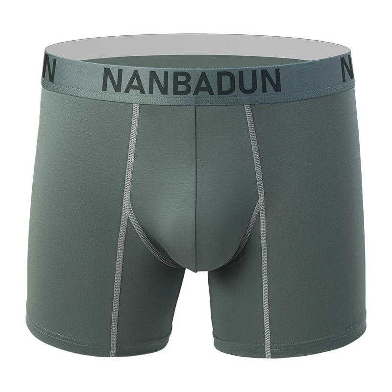 

Мужские трусы-боксеры с объемным кроем, средней посадки, из модала, дышащие, для спорта, хлопковые, модные, молодежные, трендовые