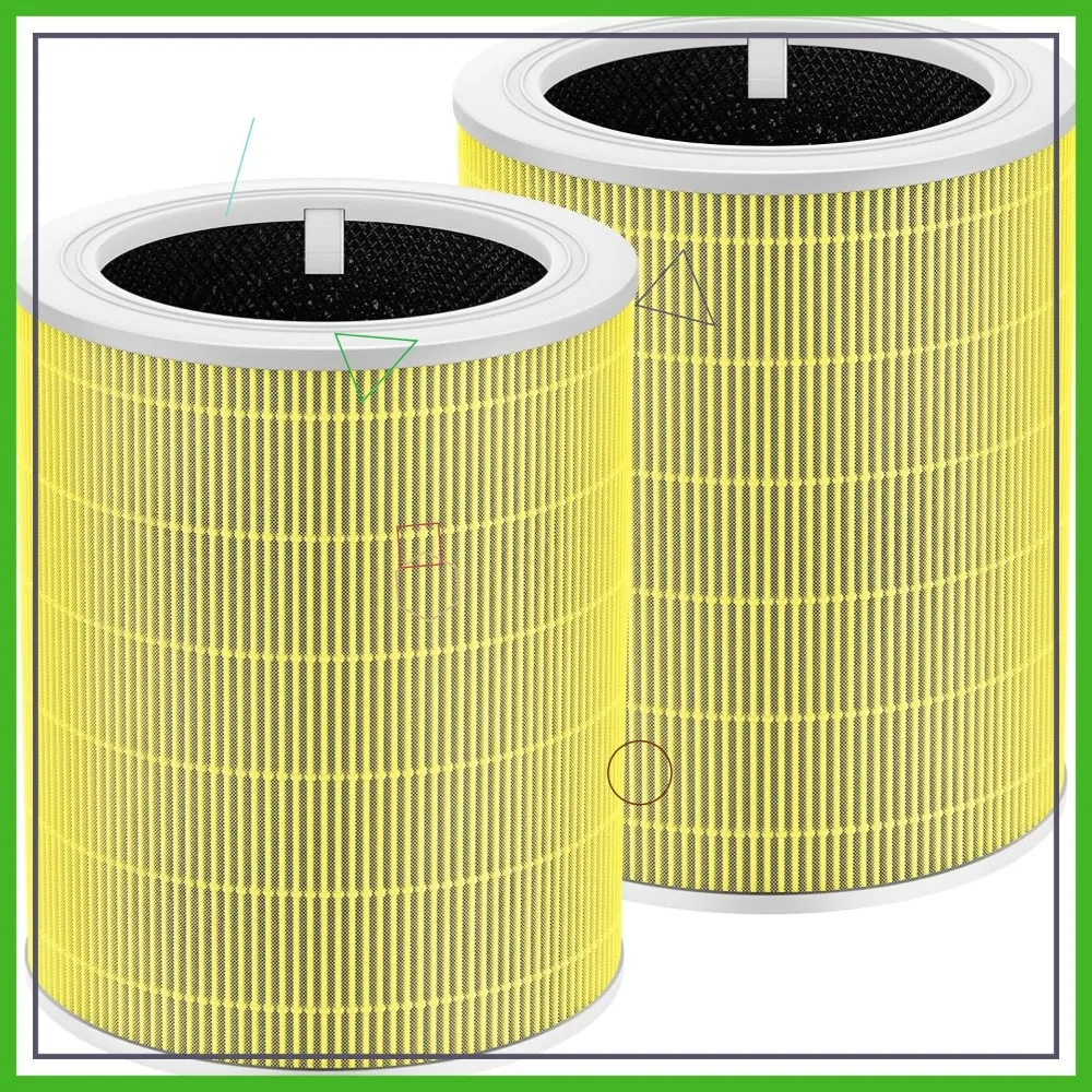 

Replacement Filter for LEVOIT Core 600S, 3-in-1 HEPA & Carbon, 2 Pack