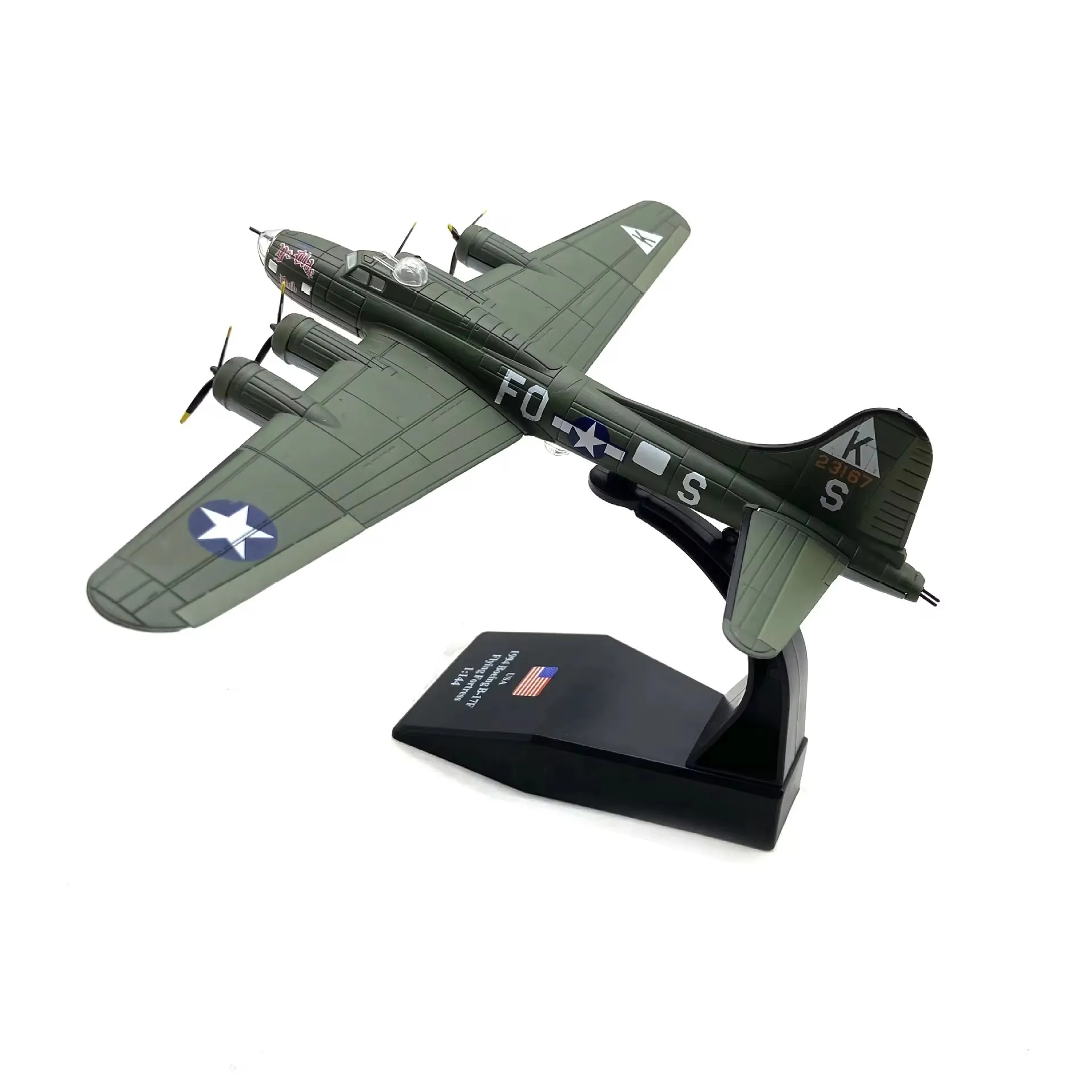 

New 1/144 Scale Metal Alloy Die-Cast WWII Classic Bomber B17 Aircraft B-17 Model Home Decoration Collectibles Birthday Gift