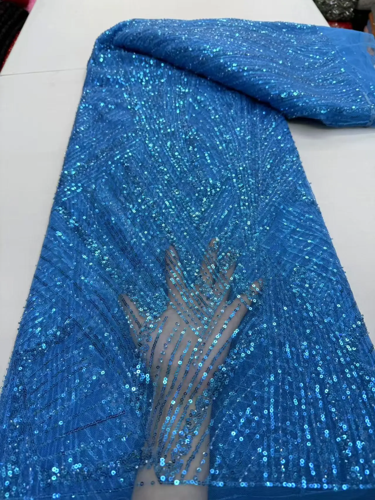ใหม่ภาษาฝรั่งเศสคําSequins 2025 ผ้าชุดสําหรับงานปาร์ตี้เย็บปักถักร้อยลูกไม้คุณภาพสูงผ้าชุดแต่งงานJY