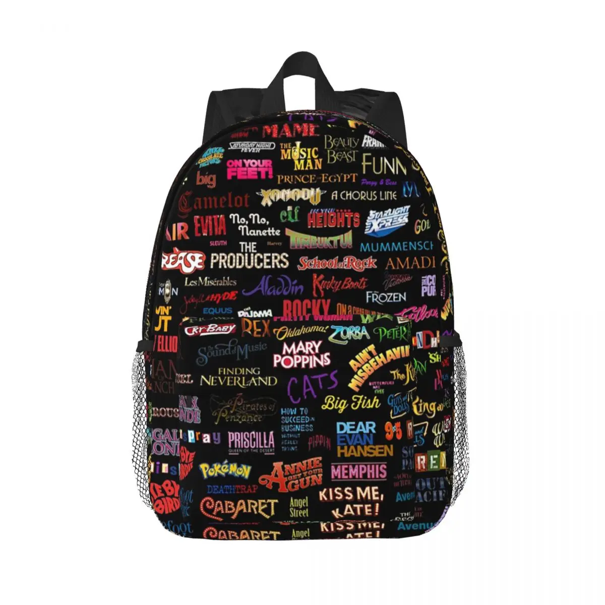 Broadway Musicals Backpacks Teenager Bookbag Casual Children School Bags Travel Rucksack Shoulder Bag Large Capacity