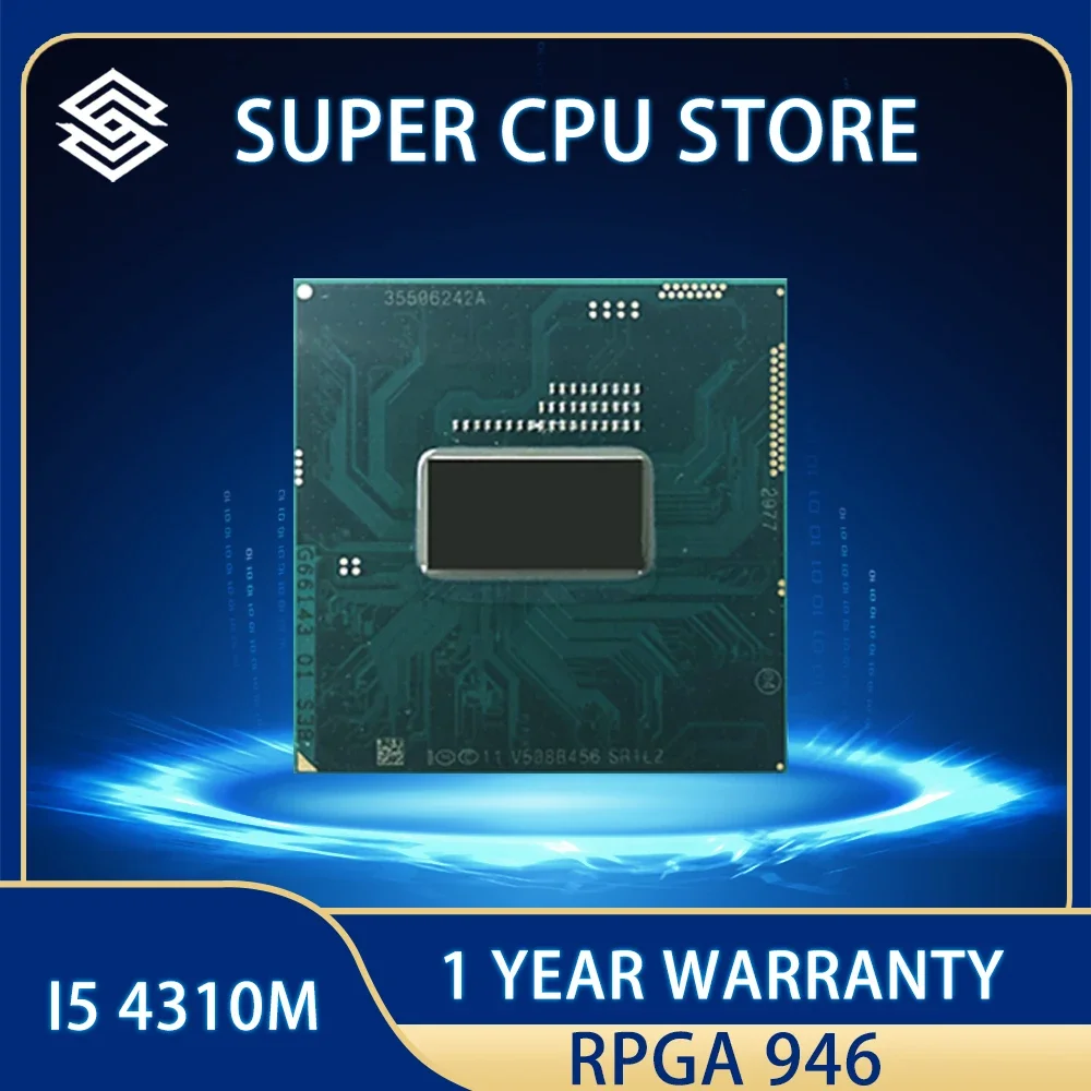 

Core i5-4310M i5 4310M SR1L2 CPU Processor 3M 37W Socket G3 2.7 GHz Dual-Core Quad-Thread / rPGA946B