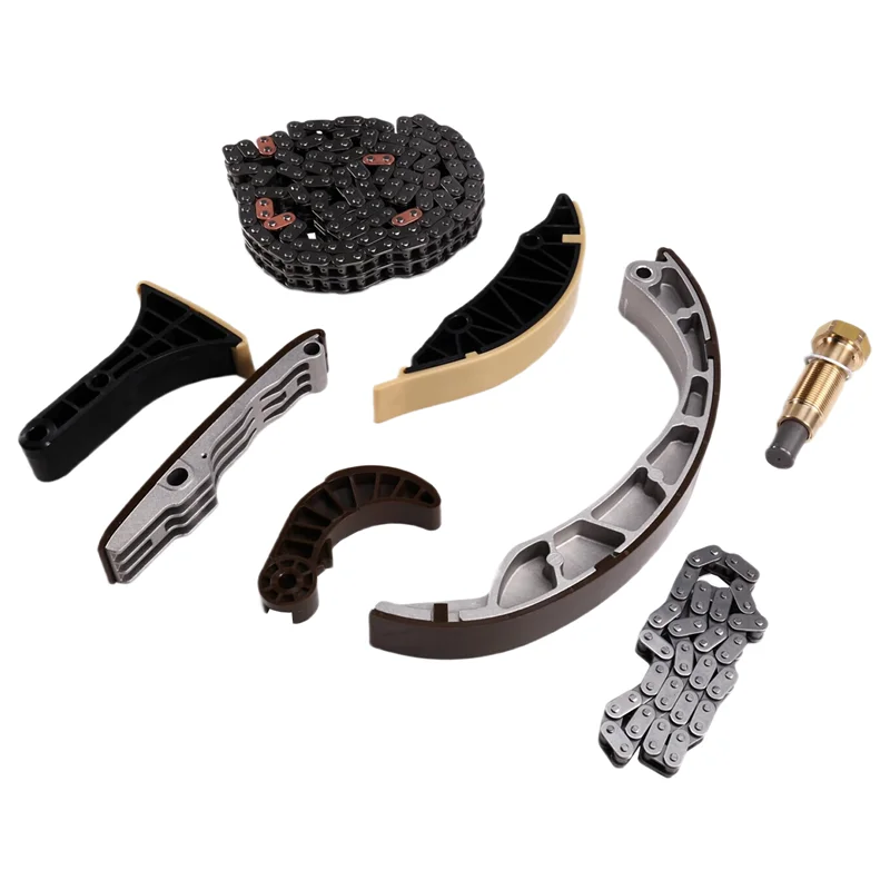 -A14E 6649970000 طقم سلسلة توقيت السيارة 8 قطع لـ SSANGYONG ACTYON SPORTS. ريكستون، أكتيون، كيرون 2.0 لتر D20، D27