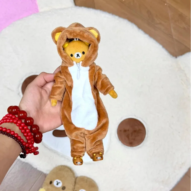 

Rilakkuma Plush Toy Long Leg Version with Wire Soft Stuffed Doll Bag Pendant Keychain Home Ornament Gift - Posable