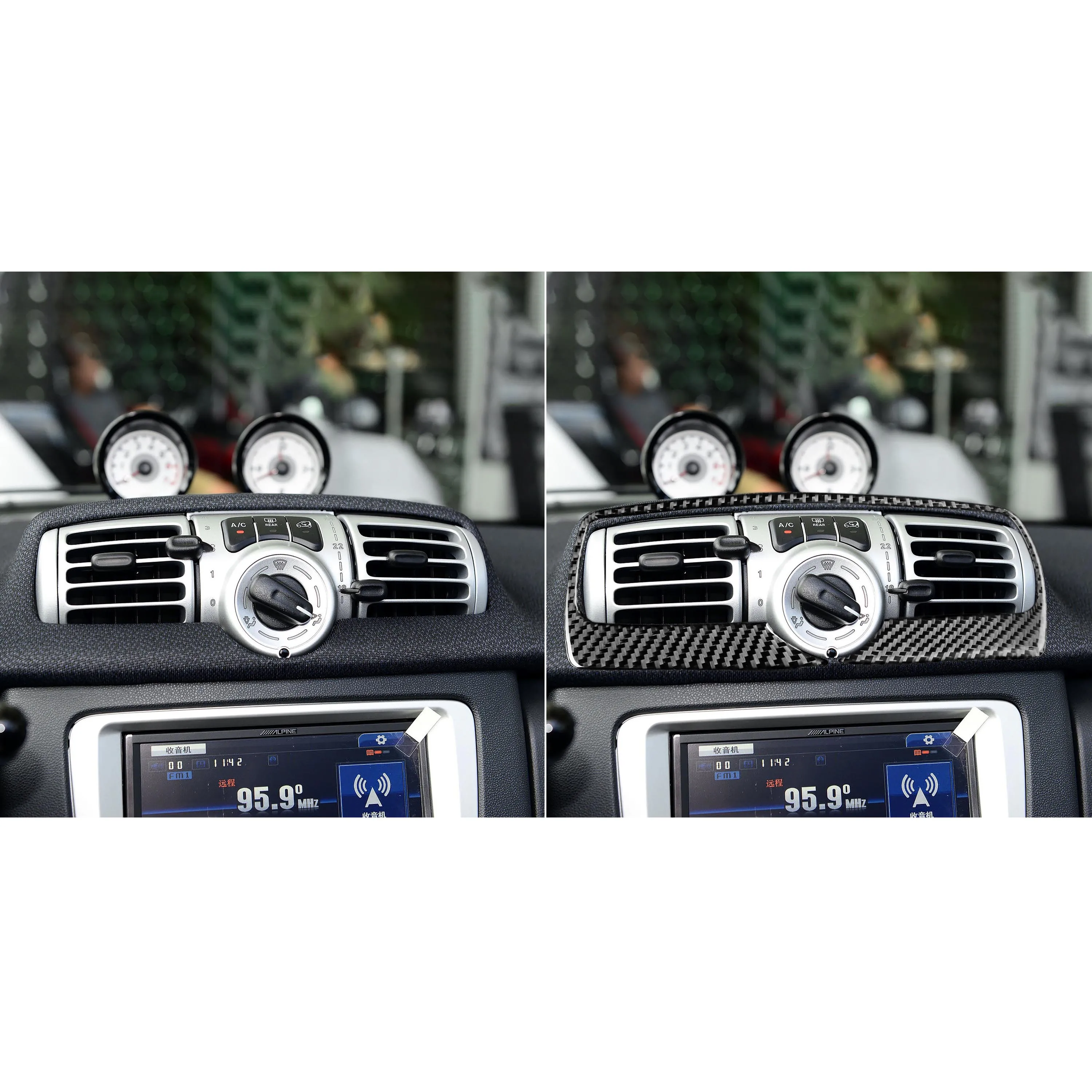 For Benz Smart Fortwo 451 Coupe Cabrio Pure Pulse Passion 2011-2015 Center Console Gear Shift Cup Holder Cover Window Lift