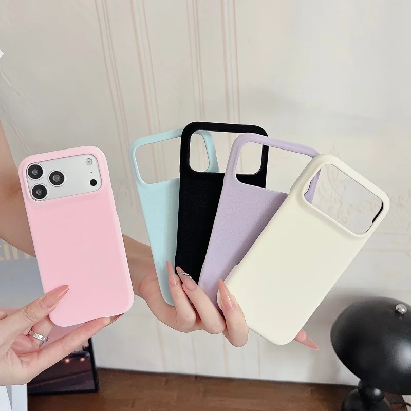 

Luxury pink white Black Blue Purple Skin friendly velvet leather Phone Case For iPhone 12 13 14 15 16 17 Pro Max Plus Cover﻿﻿