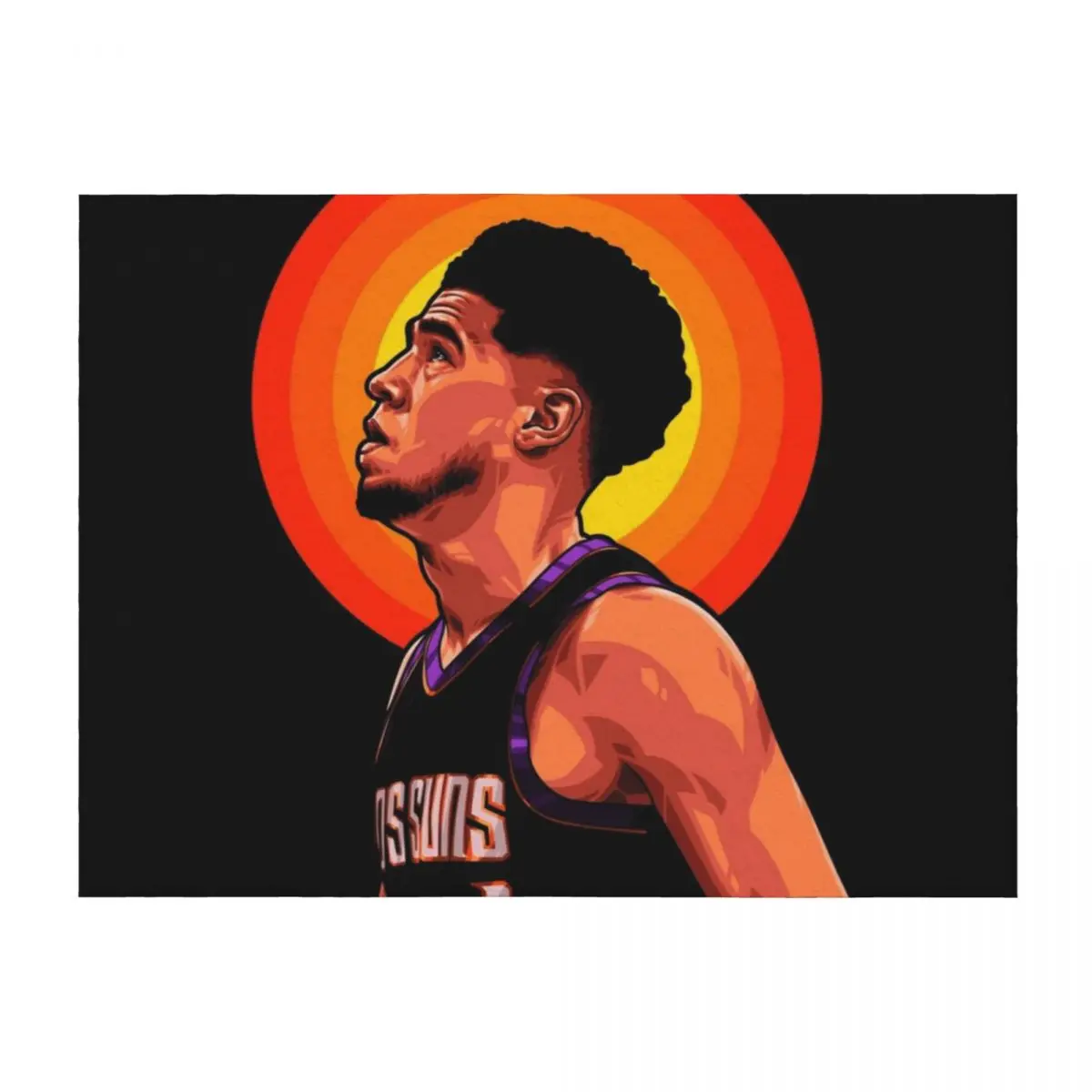 

Devin Booker Throw Blanket Hairys Furrys Retros decorative Blankets