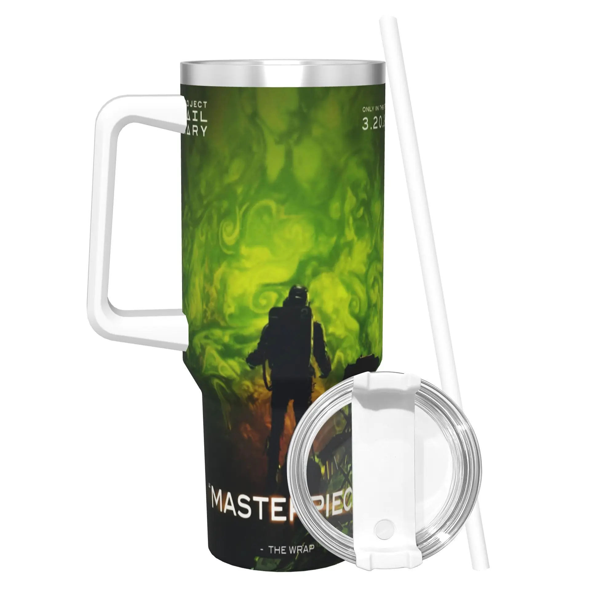 Project Hail Mary Movie 2026 Insulated Tumbler with Straws  Vacuum Coffee Mugs Double Wall Car Bottle Cups 40oz