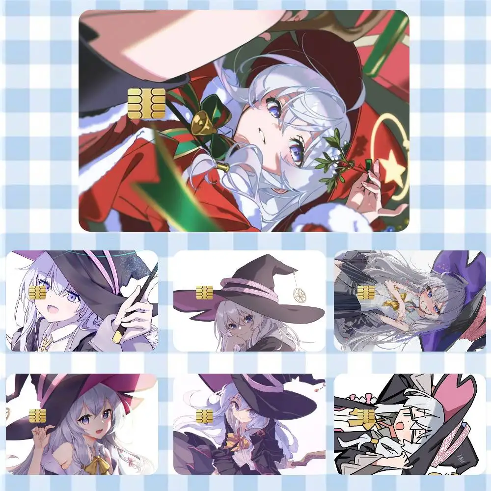 

Wandering Witch The Journey of Elaina Anime Girl Sticker Film Tape Skin for Credit Card Debit Card Cartoon Waterproof Stickers