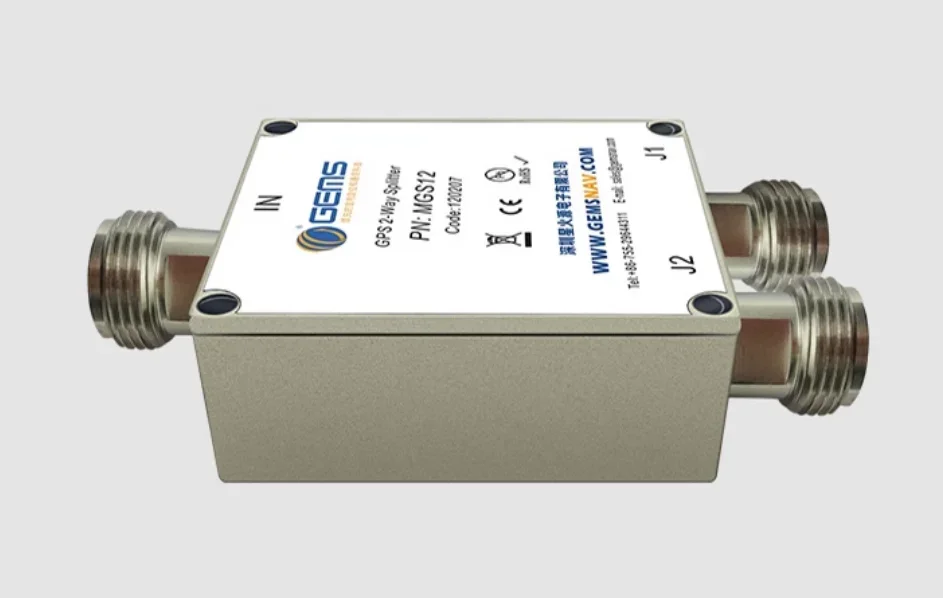 MGS12, GPS one point two power splitter, GNSS intelligent two power splitter, N SMA TNC type GPS Beidou power splitter