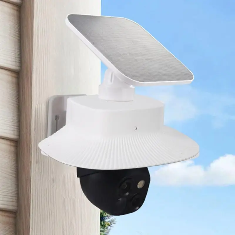태양 보안 카메라에 대 한 레인 커버 야외 카메라 상단 커버 홈 카페 호텔에 대 한 비바람에 견디는 태양 캠 수호자