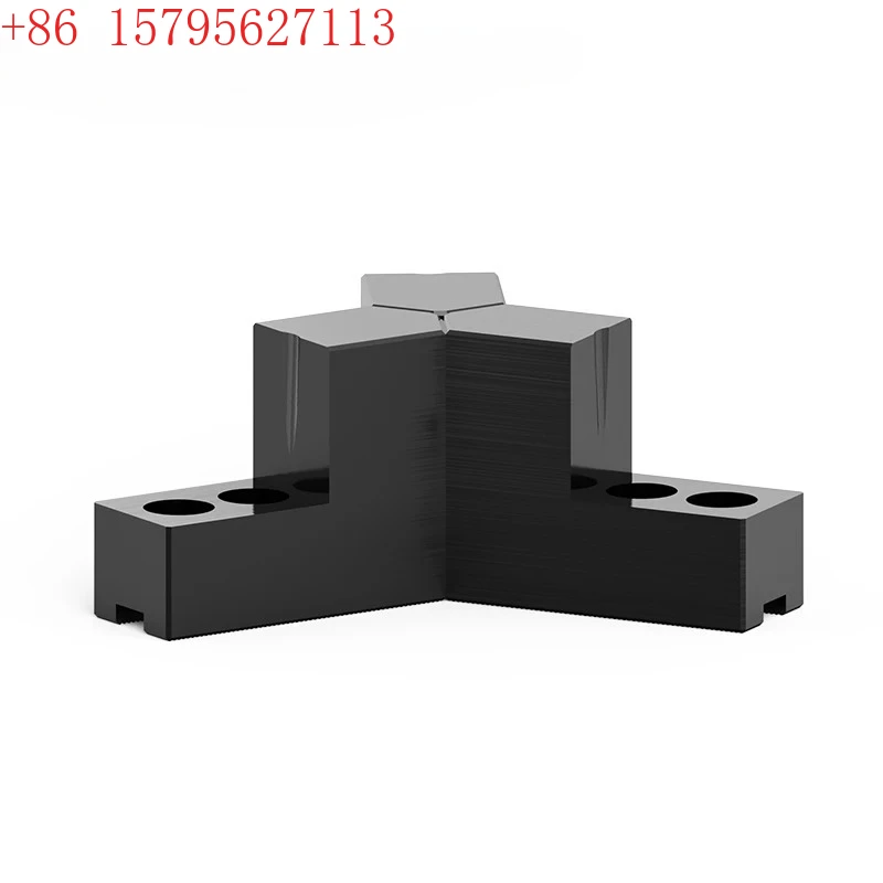 

Hydraulic 5-6 810-inch three jaw chuck L-shaped 7-shaped raised and hard claw 120 degree sharp angle clamp