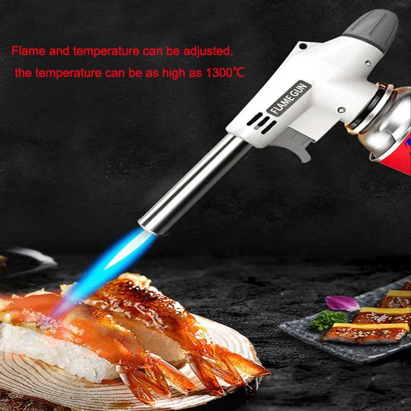 Portable Flame Gun Multifunctional Barbecue Torch Burner For Camping BBQ Desserts, Soldering, Cooking Heating Tool