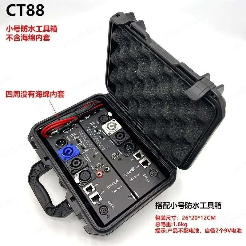 CT78 automatic detection audio cable tester detachable CT88 audio cable tester XLR   HDMI cable tester