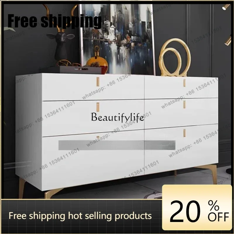 jj5 Nordic Creative Side Cabinet Surprise Quiet Style Porch Storage Cabinet Fashion Paint