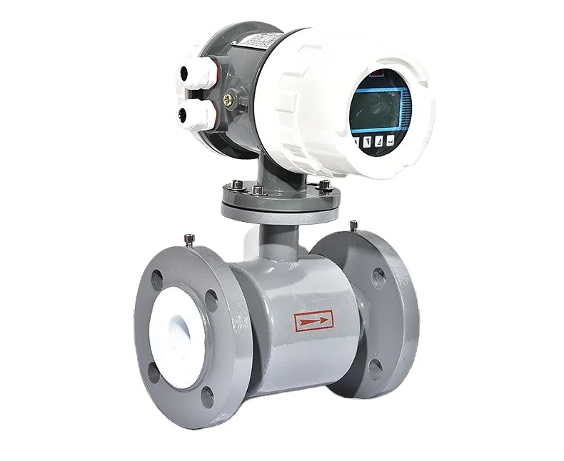 High Quality 4-20mA Digital Electromagnetic Water Flow Meter Magnetic Flowmeter With LED Display