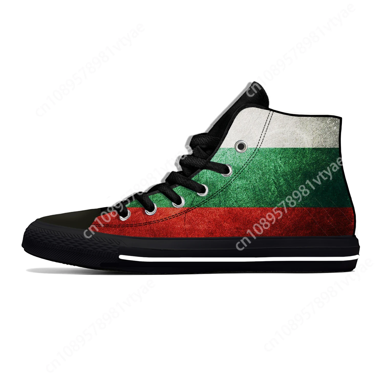 

Bulgaria Bulgarian Flag Patriotic Pride Fashion Casual Cloth Shoes High Top Lightweight Breathable 3D Print Men Women Sneakers