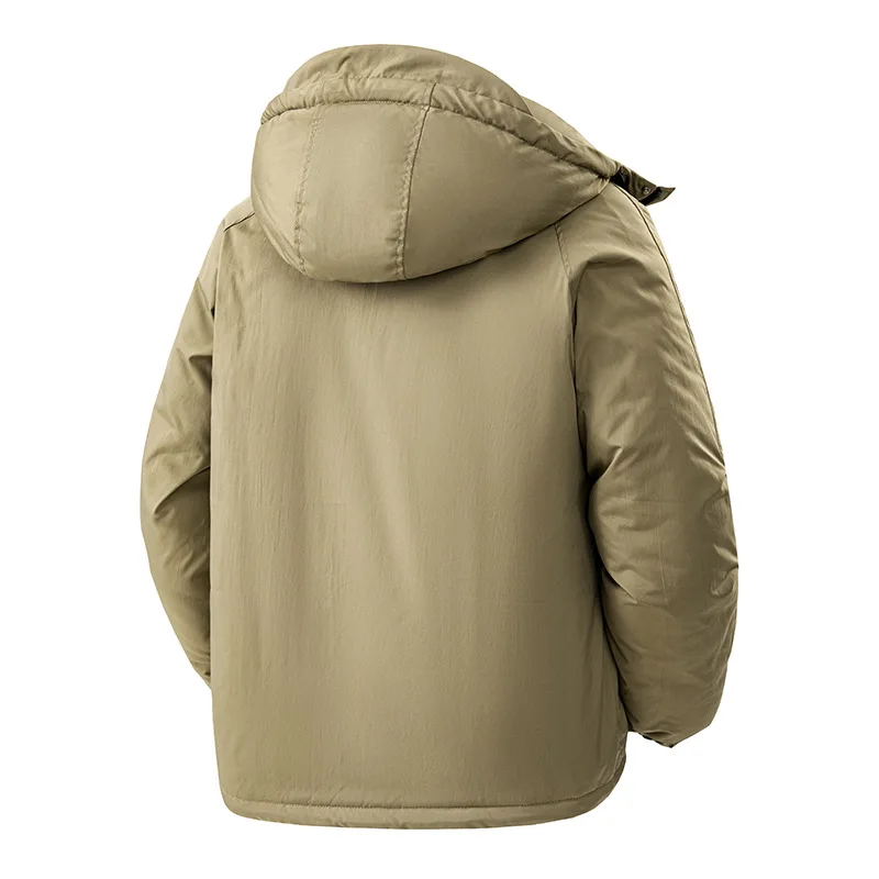 Inteligentna odzież grzewcza z grafenem, ładowana na zewnątrz, ocieplana bawełną, modna odzież bawełniana dla mężczyzn i kobiet, luźna kurtka codzienna.