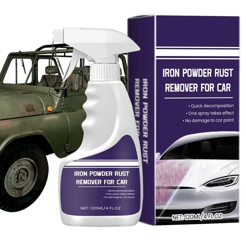 

Rust Remover For Car 120ml Powerful Car Iron Remover Iron Remover Spray Versatile Automobile Rust Remover Iron Rust Remover For