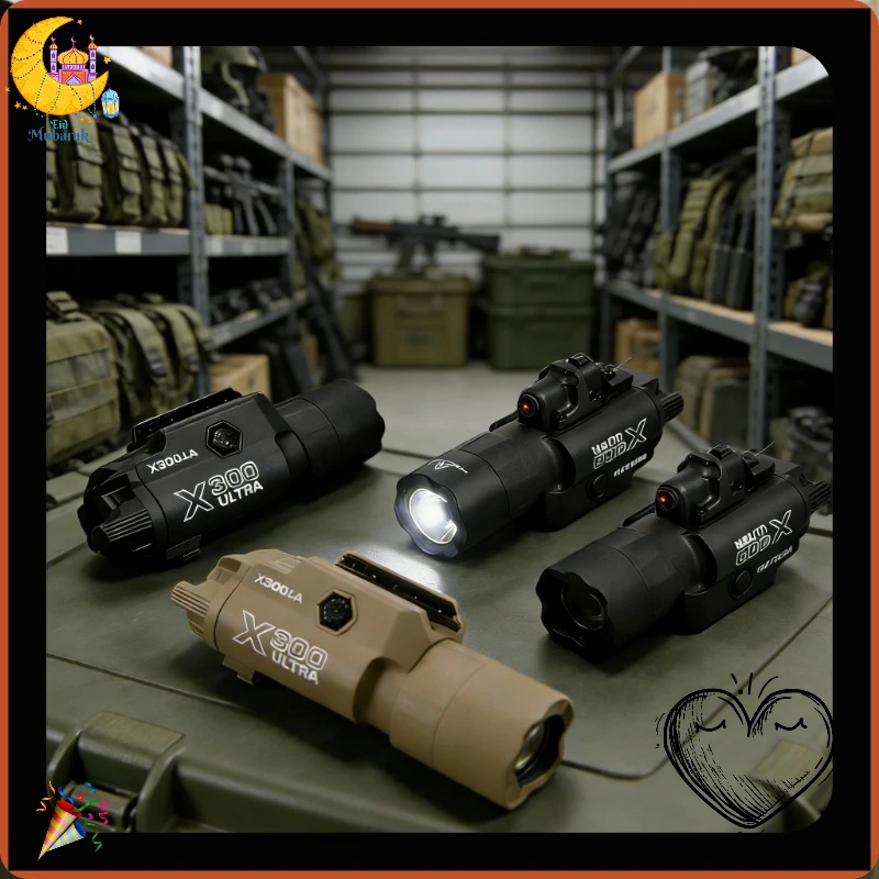 

Улучшенный светодиодный стробоскоп X300U/X400 2026 года с креплением на 20-мм планку для страйкбола и охоты