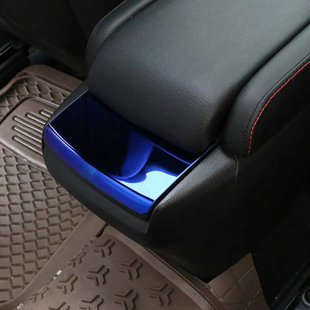 Carbon Fiber Car Interior Center Console Armrest Box Sequins Cover for Honda Civic 10th 2018 2019 2016 2017 Car Accessories