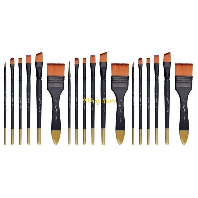 

C90C 3 Set Acrylic Paint Brush Artist Paint Brushes Watercolor Painting Brushes